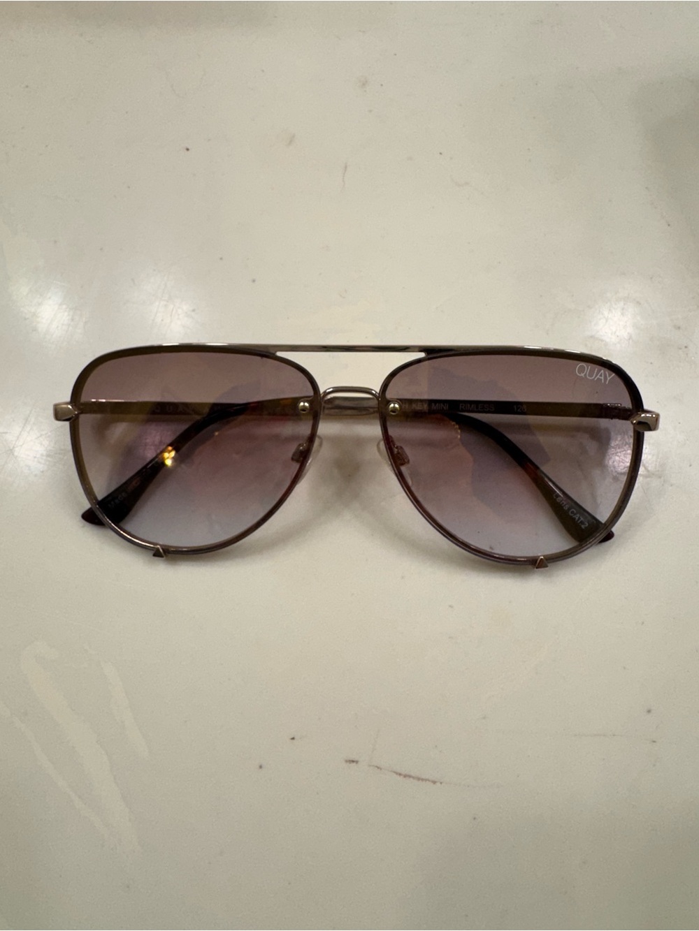 Quay Australia x Desi Perkins High Key Rimless Sunglasses